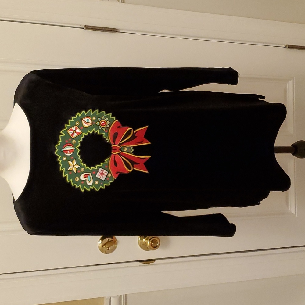Bob Mackie Christmas Holiday Top